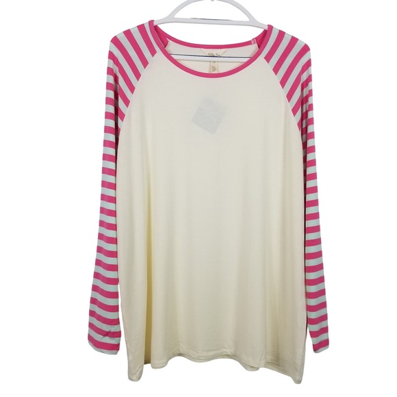 Matilda Jane Other - Matilda Jane Pajama Set Womens XL Floral Striped Raglan Sleepwear NWT